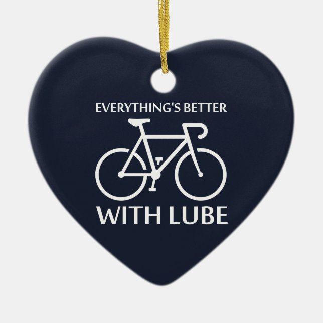 Everything's Better With Lube Ceramic Tree Decoration (Front)