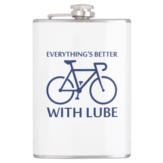 Everything's Better With Lube Hip Flask (Front)