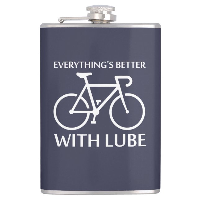 Everything's Better With Lube Hip Flask (Front)