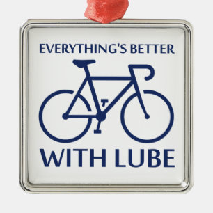 Everything's Better With Lube Metal Tree Decoration