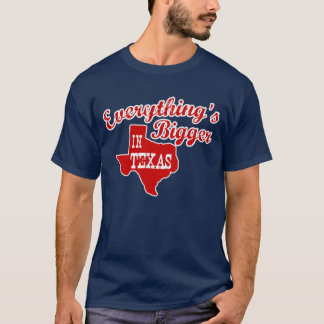 Everything's bigger in Texas State Shape Men Shirt