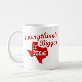 Everything's bigger in Texas State Shape Mug