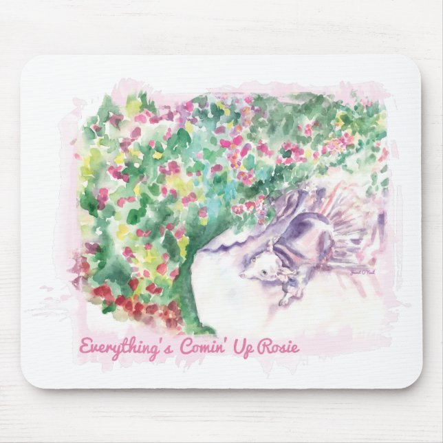 Everything's Comin' Up Rosie Mouse Mat (Front)