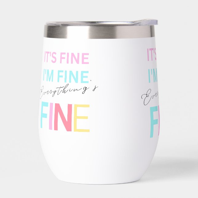 everything's fine Water Bottle (Left)