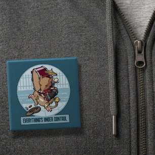 Everything's Under Control Bandicoot One Man Band 15 Cm Square Badge