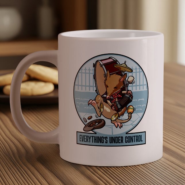 Everything's Under Control Bandicoot One Man Band Large Coffee Mug (Creator Uploaded)