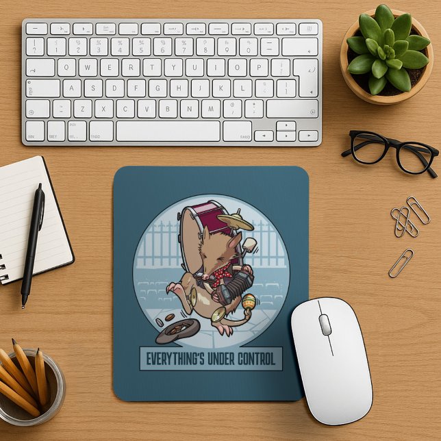 Everything's Under Control Bandicoot One Man Band Mouse Mat (Creator Uploaded)