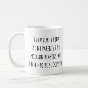 Everytime I look at my parents I see million  Coffee Mug