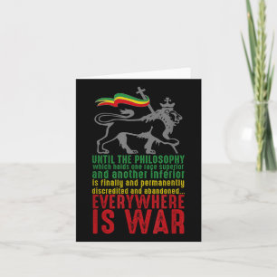 Everywhere Is War Haile Selie Speech Judah Lion Re Card
