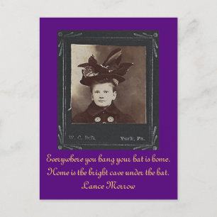 Everywhere you hang your hat is home postcard