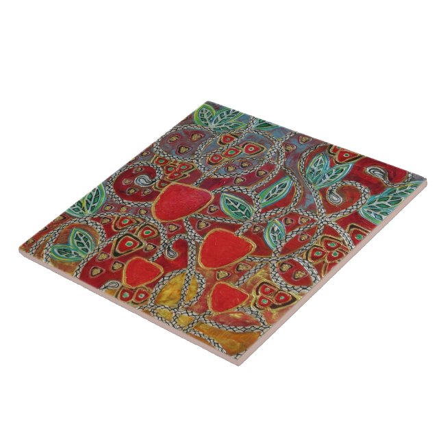 "Eve's Apples" (painting) Tile (Side)