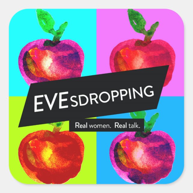 Evesdropping Stickers (3 inch) (Front)
