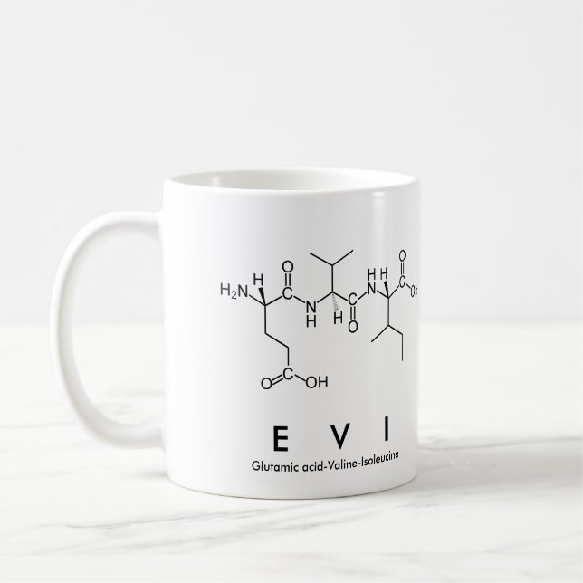 Evi peptide name mug (Left)