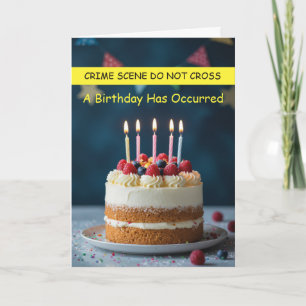 Evidence true crime murder mystery detective card