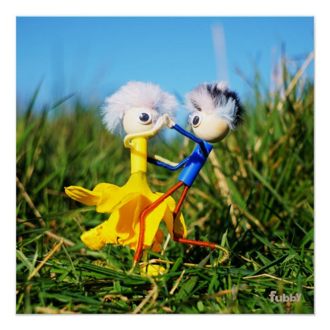 Evidently dancing actively Fubby puppetry. Poster (Front)