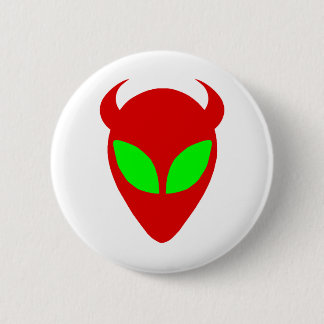 Evil Alien 6 Cm Round Badge