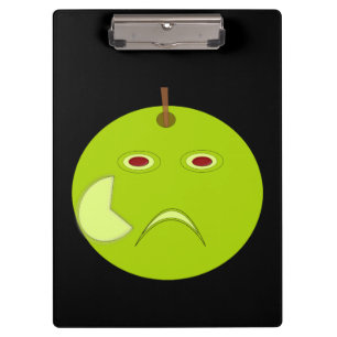 Evil Apple with Scar Clipboard