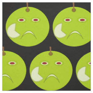Evil Apple with Scar Halloween Craft Fabric