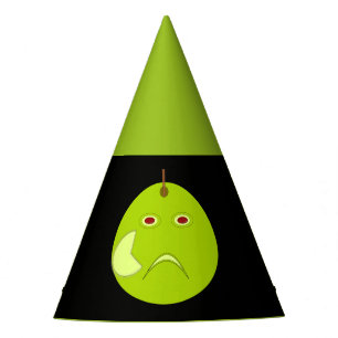 Evil Apple with Scar Halloween Party Hat