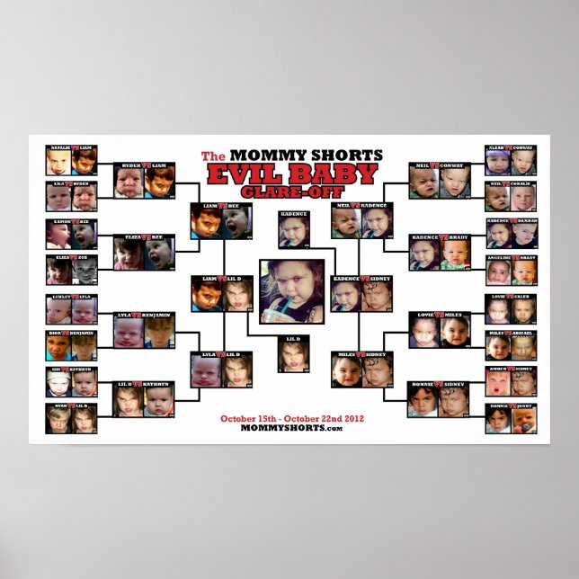 Evil Baby Glare-Off Poster 2012 (Front)
