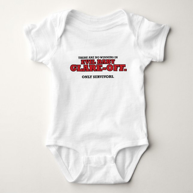 Evil Baby Glare-Off Tournament Commemorative Onesi Bodysuit (Front)