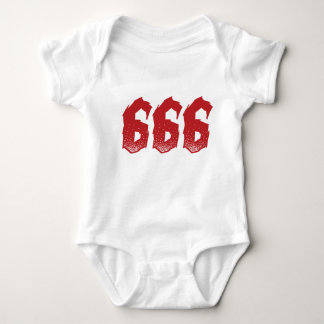 Evil Baby Grow - 666 the number of the beast Bodysuit