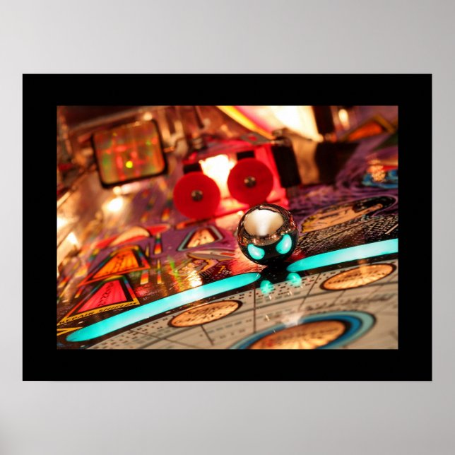 Evil Ball pinball poster (Front)