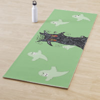 Evil Black Tree Flame Eyes Ghosts Cat Spider Green