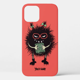 Evil Book Lover Character - Edgy Reading iPhone 12 Pro Case
