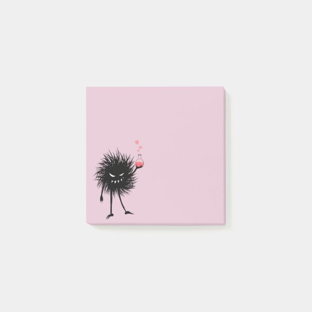 Evil Bug Chemist With A Love Potion Post-it Notes (Front)