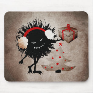 Evil Bug Gives Christmas Present Mouse Mat