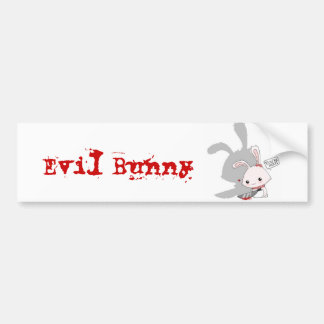 Evil Bunny Bumper Sticker