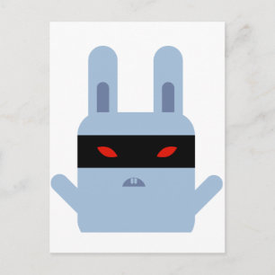 Evil Bunny Postcard