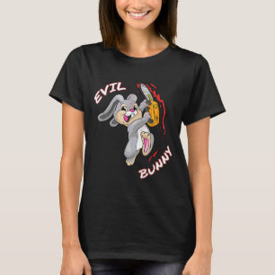 Evil Bunny Shirt Halloween funny Bad Rabbit Killer