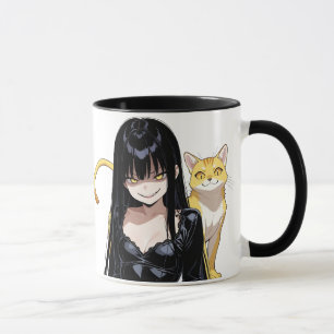 Evil Catlady With Cat Mug
