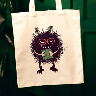 Evil Character Gothic Book Lover Tote Bag