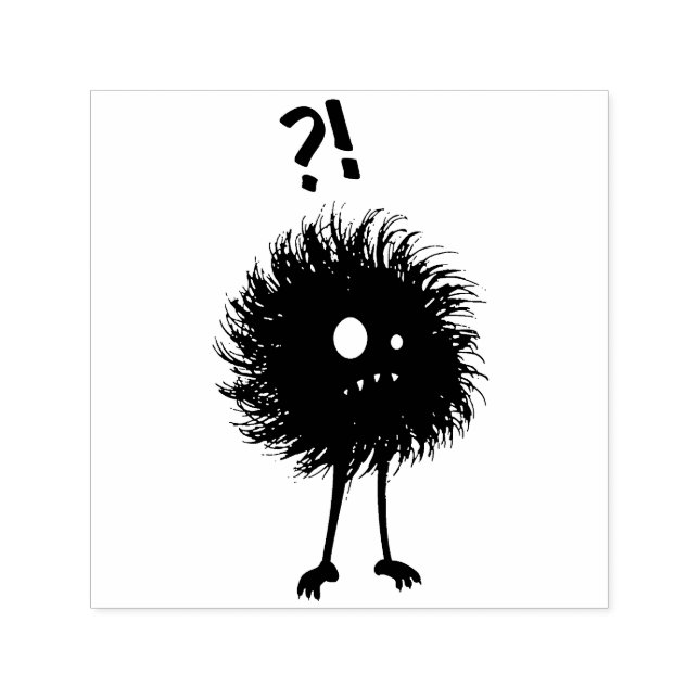 Evil Character Wondering Dark Gothic Self-inking Stamp (Design)