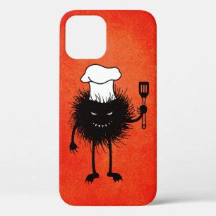 Evil Chef Cartoon Character Loves Cooking iPhone 12 Case