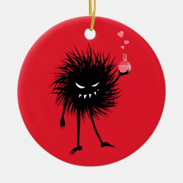 Evil Chemistry Character Love Potion Ceramic Tree Decoration (Front)