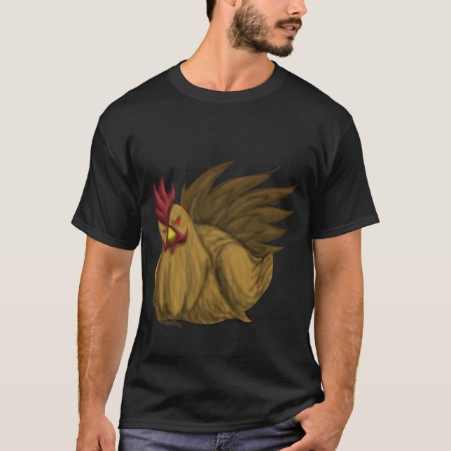 Evil Chicken T-Shirt (Black) (Front)
