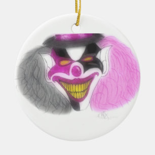 evil christmas ceramic tree decoration