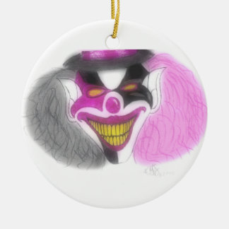 evil christmas ceramic tree decoration