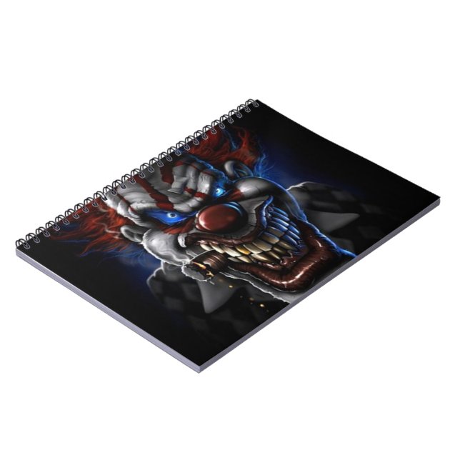 Evil Clown And Cigar Notebook (Left Side)