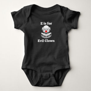 Evil Clown Baby Bodysuit