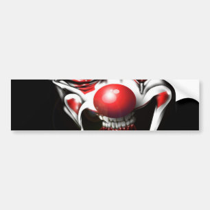 Evil Clown Bumper Sticker