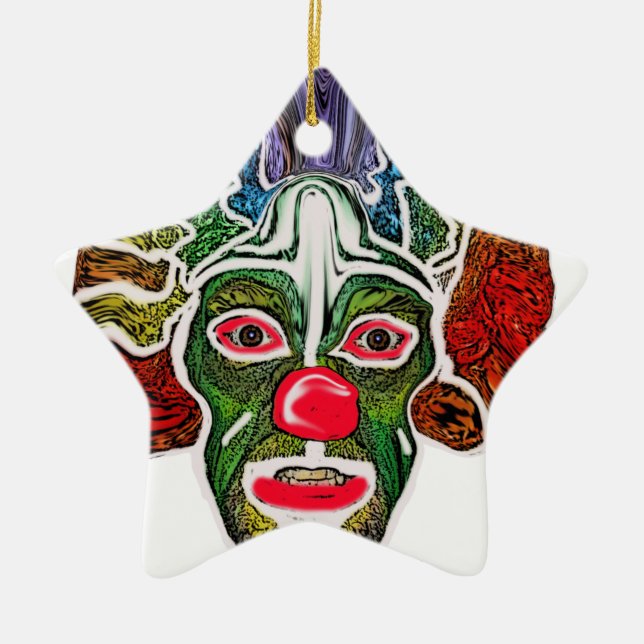 Evil Clown Collection (EC) Ceramic Tree Decoration (Front)