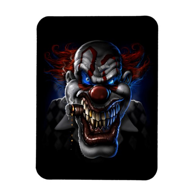 Evil Clown Face Magnet (Vertical)
