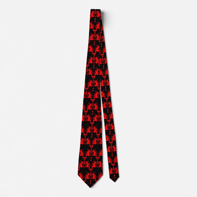 Evil Clown Interlocking Pattern Tie (Front)