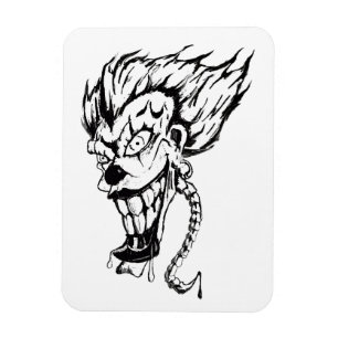 Evil clown Photo Magnet
