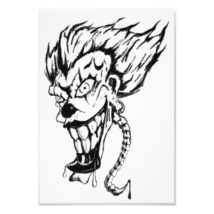 Evil clown Professional Photo Paper (Satin) Print